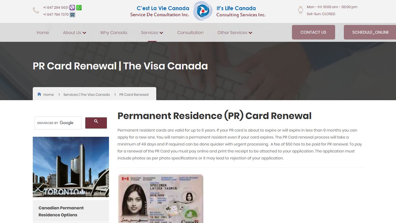PR Card Renewal | The Visa Canada